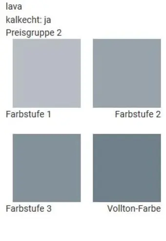 Wandfarben in  der Farbe lava